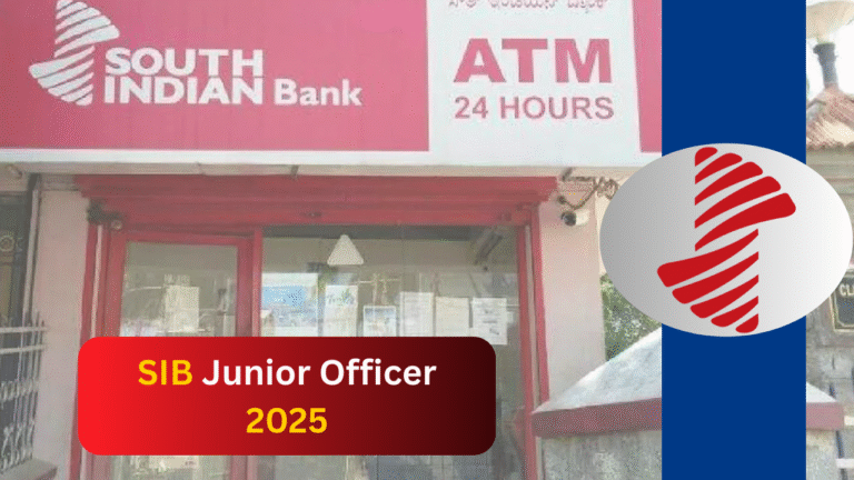 SIB Junior Officer 2025 Online Form Out—Check Eligibility, Last Date & Apply Fast!